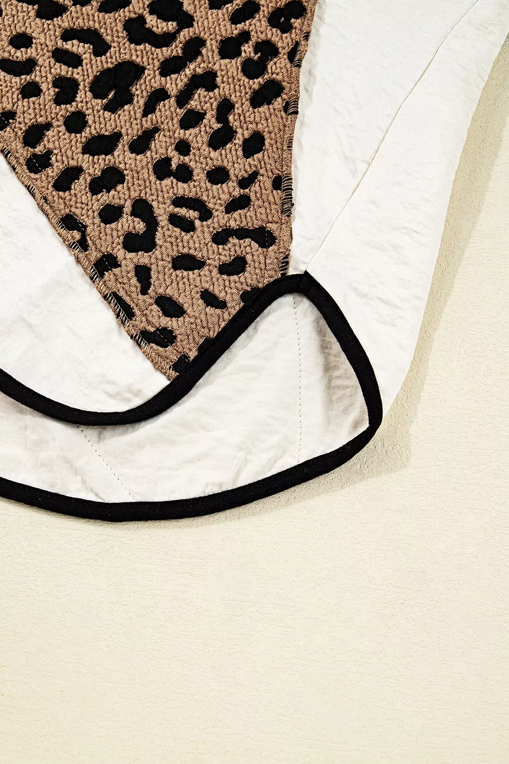 Drawstring Leopard Long Sleeve Hooded Jacket, image 9