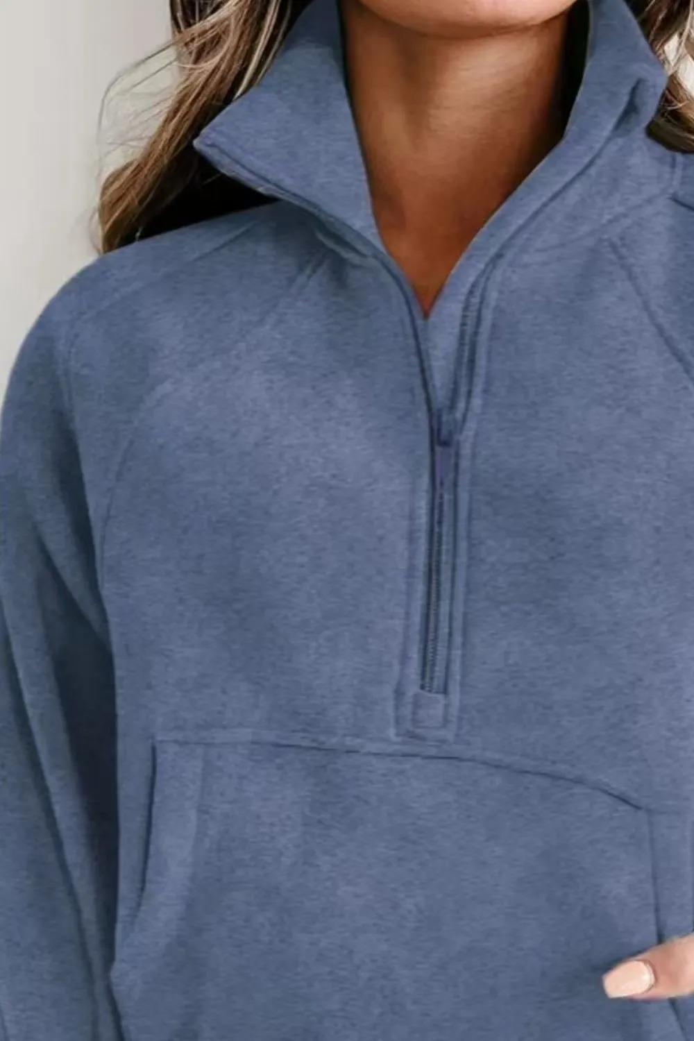 Half Zip Long Sleeve Sweatshirt, image 4