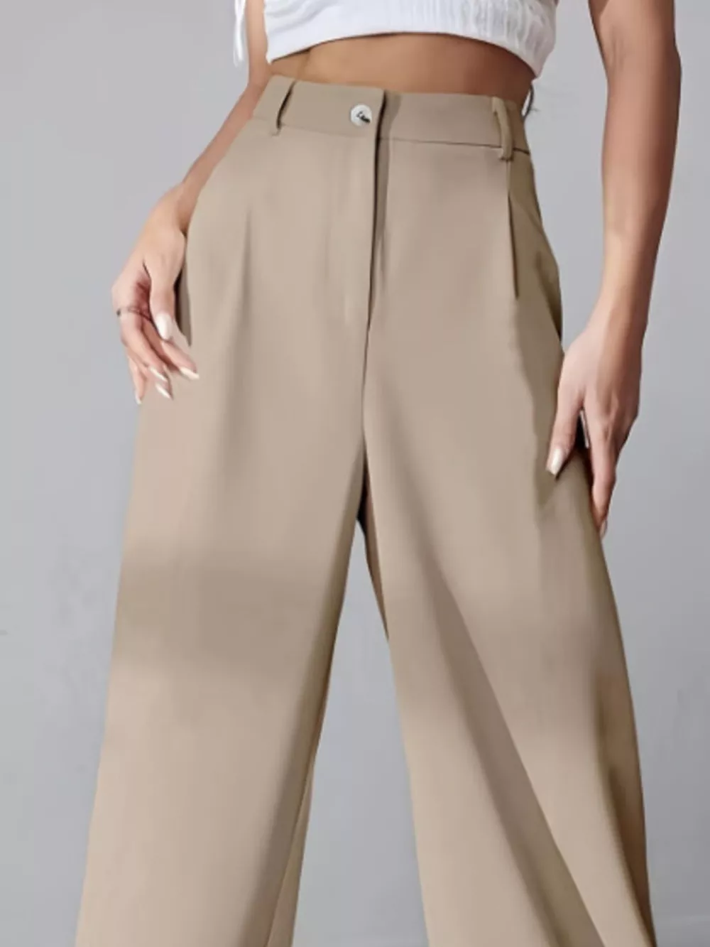 Wide Leg Pleated Pants, image 6