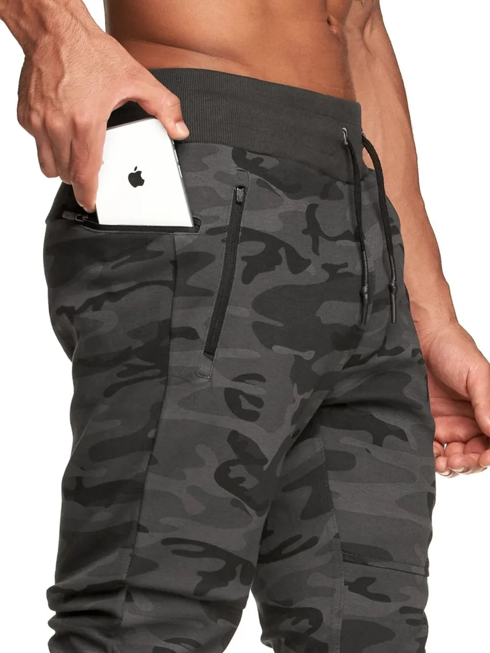 Men's Drawstring Camouflage Active Pants, image 2