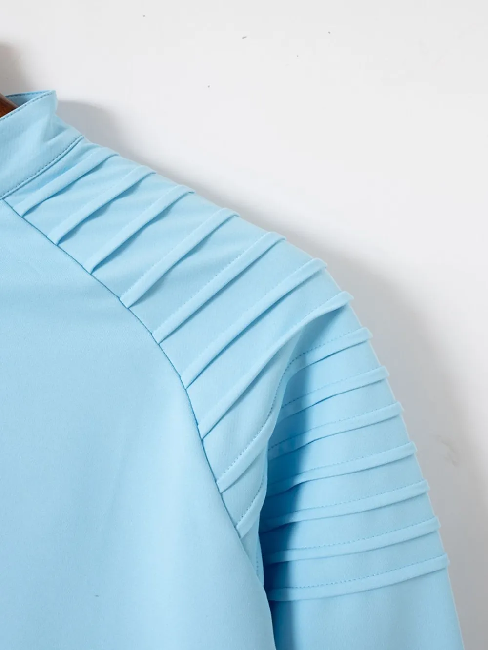 Men's Full Size Quarter Zip Long Sleeve Polo Plus Size, image 3