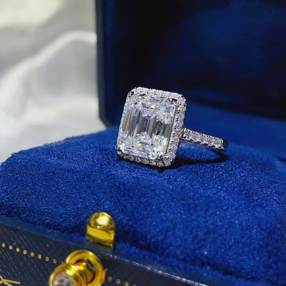 5 Carat Moissanite 925 Sterling Silver Ring, image 4