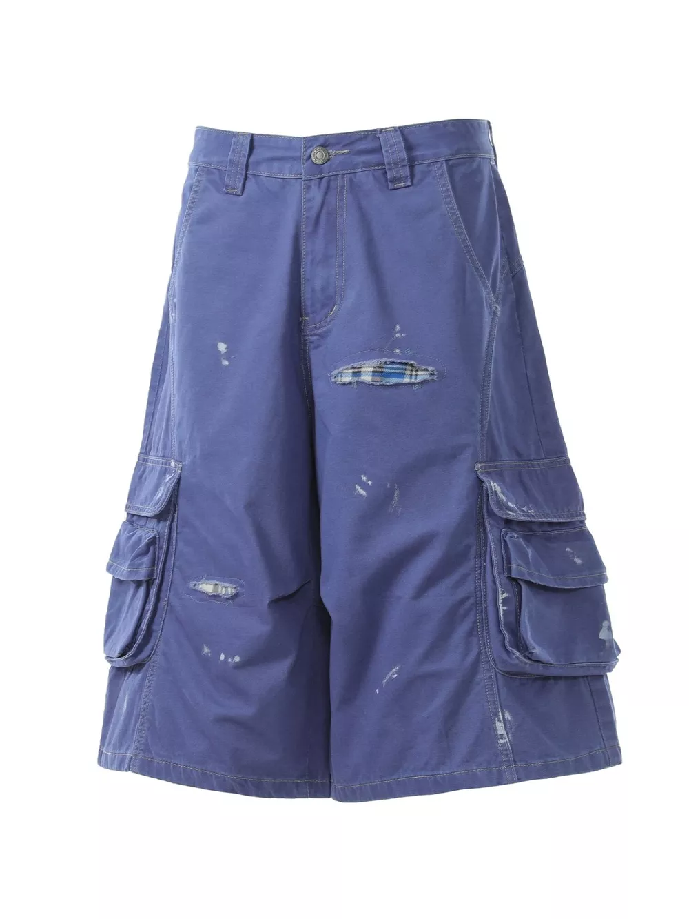 Men's Distressed Cargo Capris, image 4