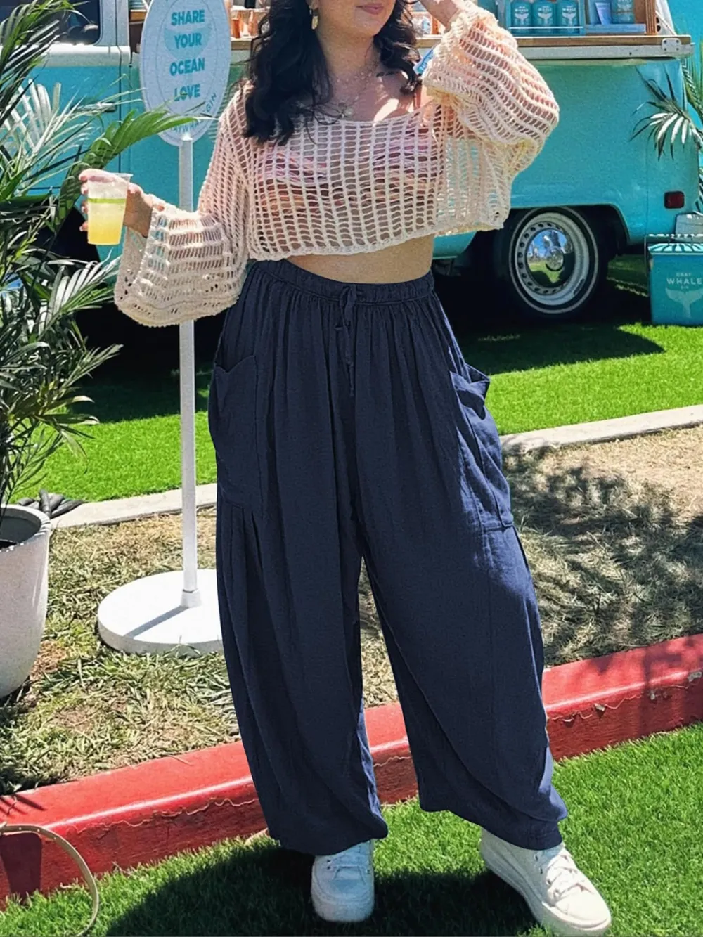 Full Size Drawstring Pants with Pockets Plus Size, image 19