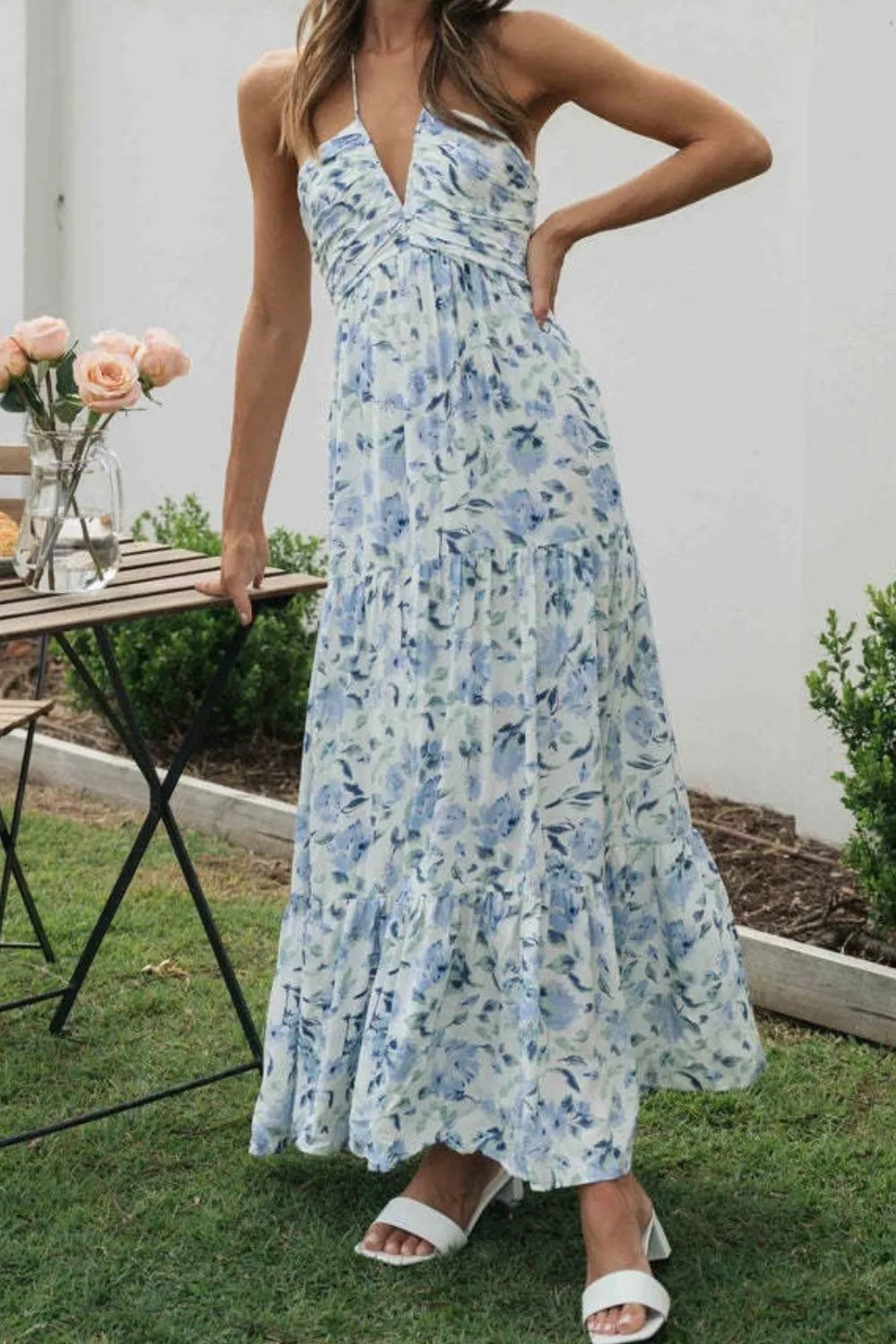 Printed Halter Neck Cami Dress, image 19