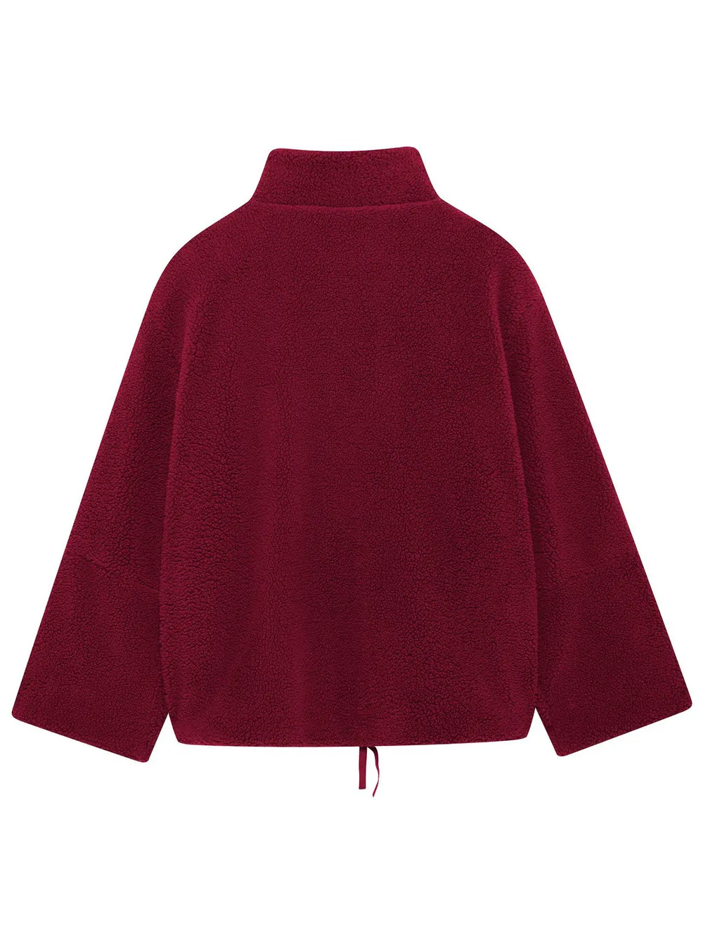 Turtleneck Zip Up Long Sleeve Plush Jacket, image 12