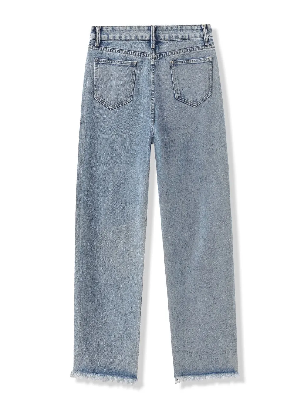 Distressed Raw Hem Jeans, image 5