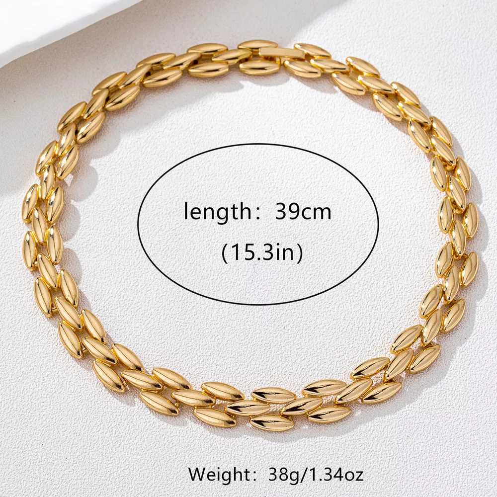 18K Gold-Plated Chunky Necklace, image 5