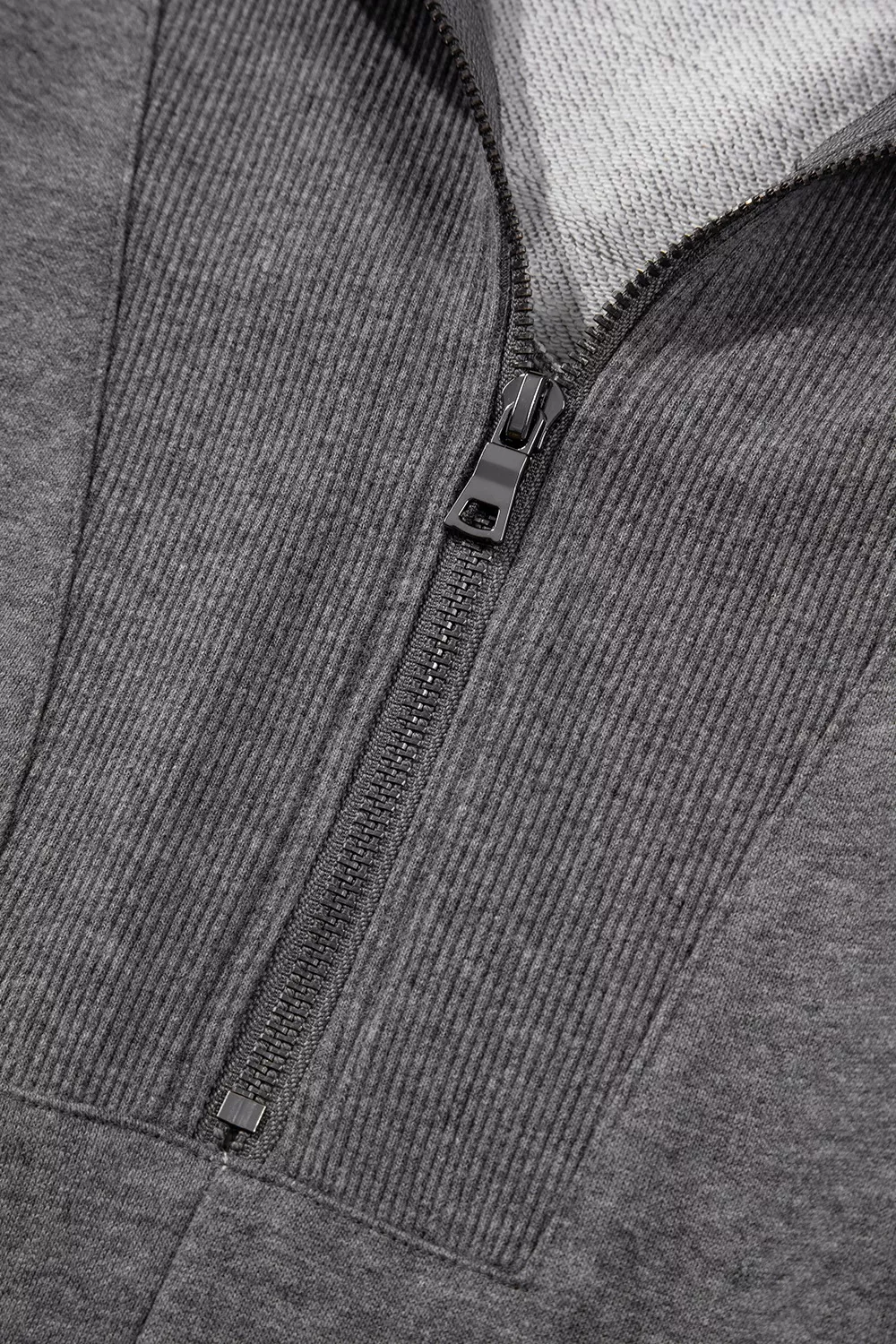 Zip Front Long Sleeve Sweatshirt Dress, image 16
