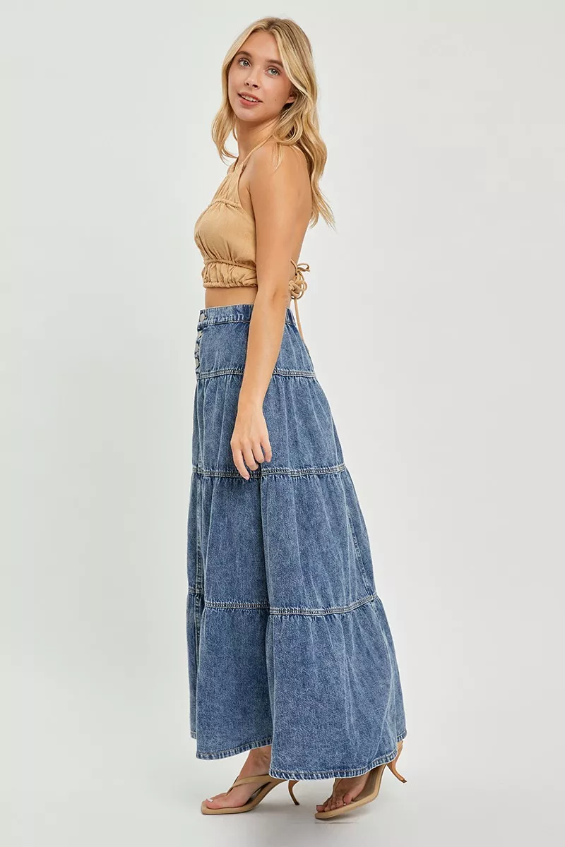High Rise Ruffle Long Skirts, image 6