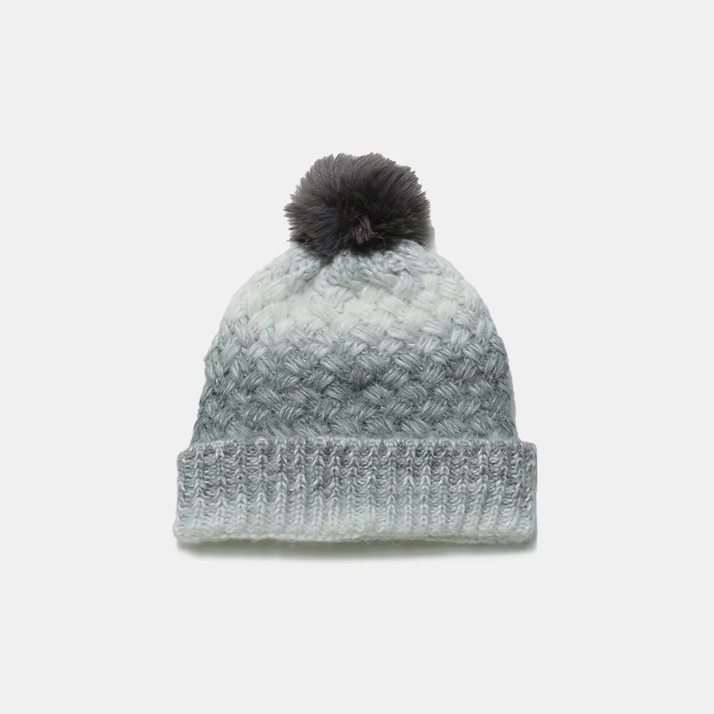 Gradient Knit Hat with Pompom, image 13