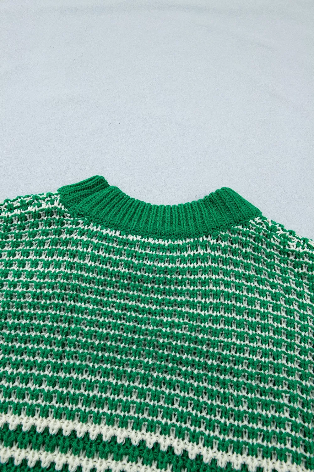 Striped Textured Knit Sweater, image 7