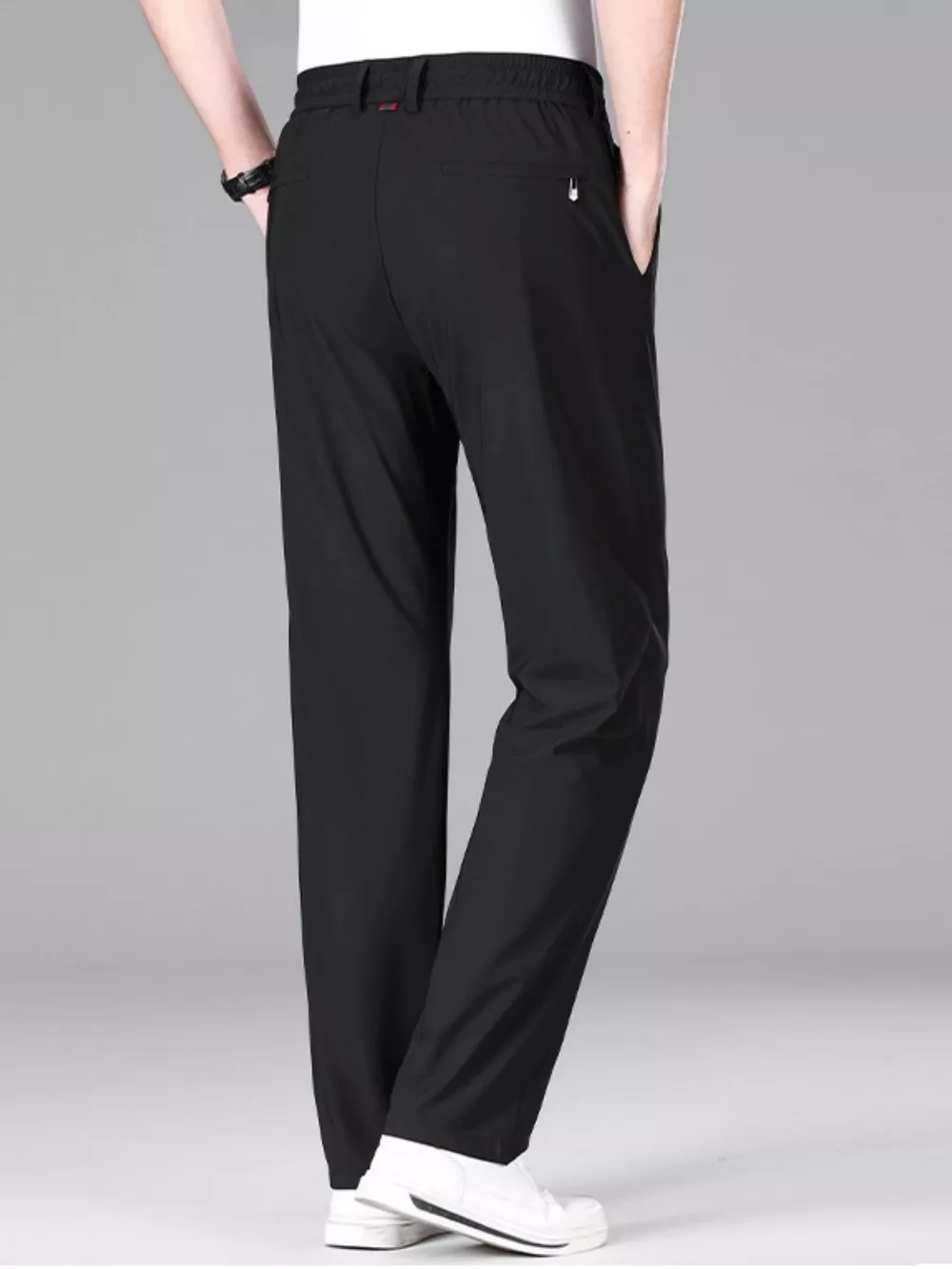 Men's Plus Size Lightweight Drawstring Casual Pants, image 8