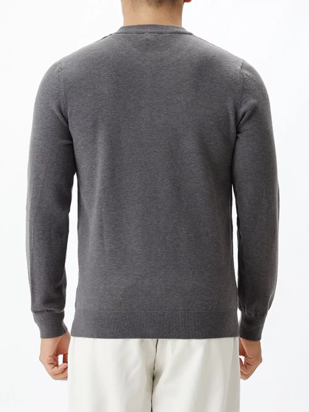 Men's Plus Size Classic Crew Neck Sweater, image 14
