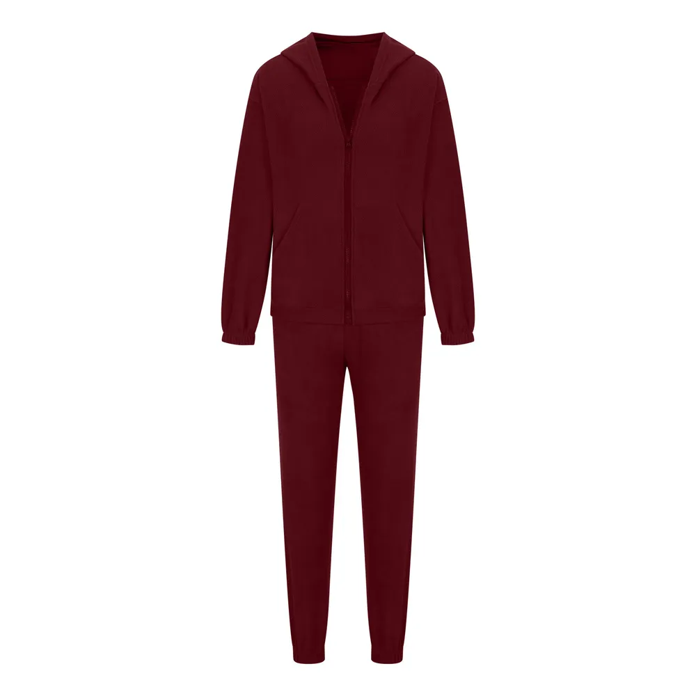 Zip Up Long Sleeve Hoodie and Joggers Set, image 21