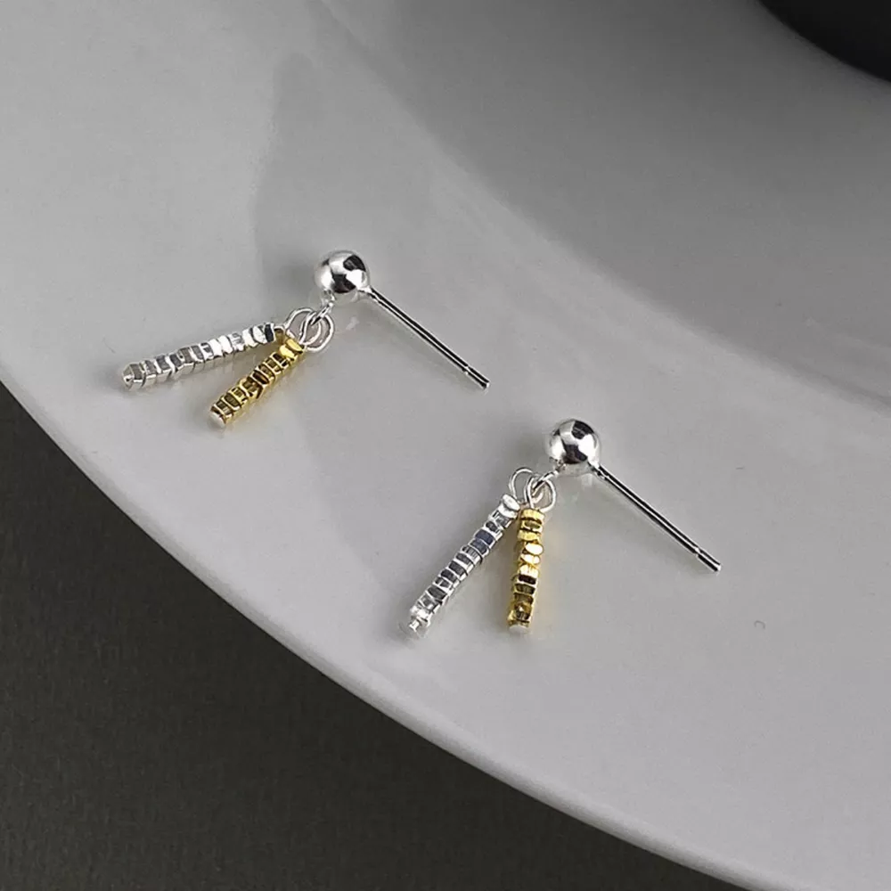 925 Sterling Silver Chain Drop Earrings, image 3