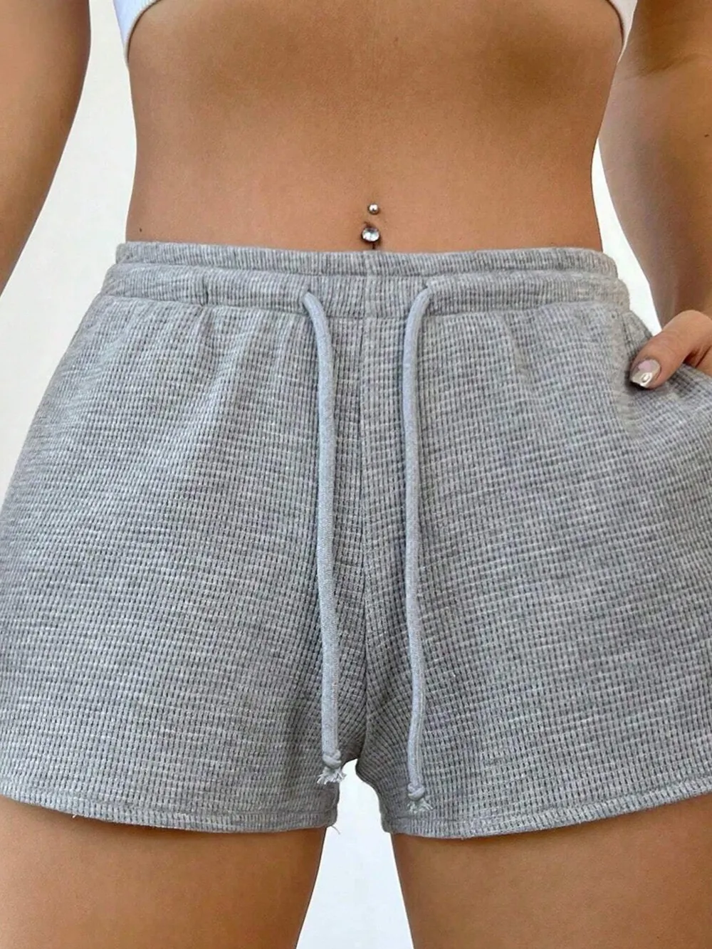 Drawstring Shorts with Pockets, image 4