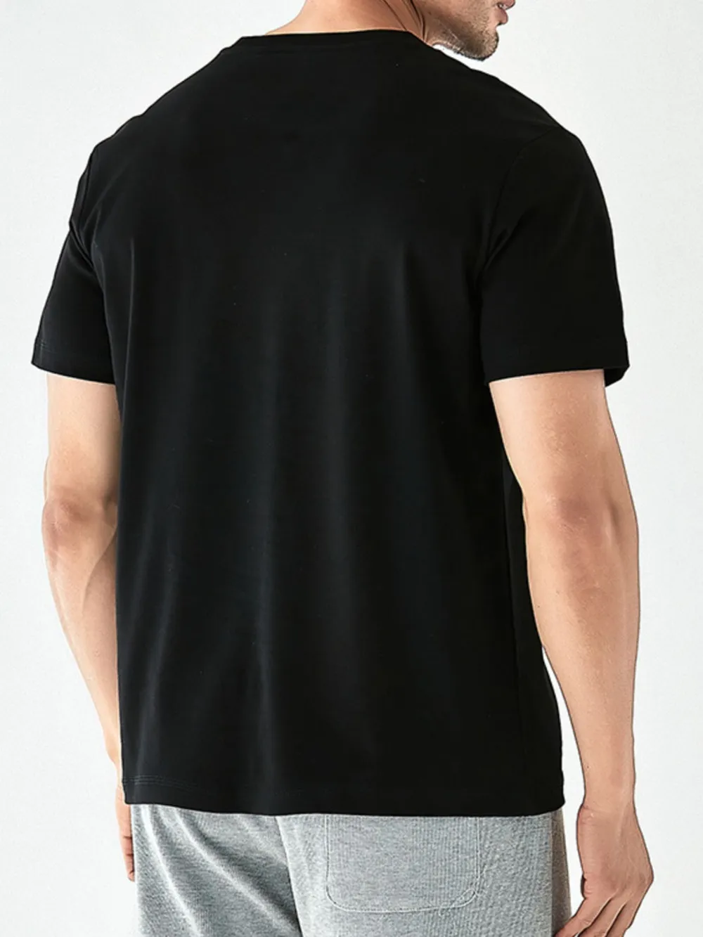 Men's Full Size Round Neck Short Sleeve T-Shirt Plus Size, image 6