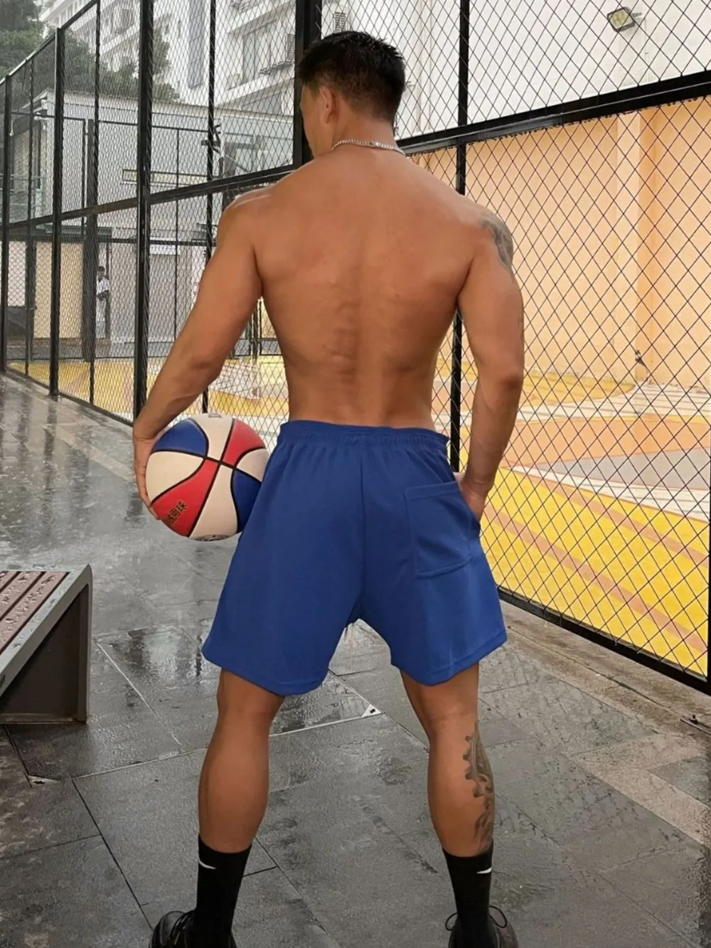 Men's Plus Size Drawstring Active Shorts, image 5