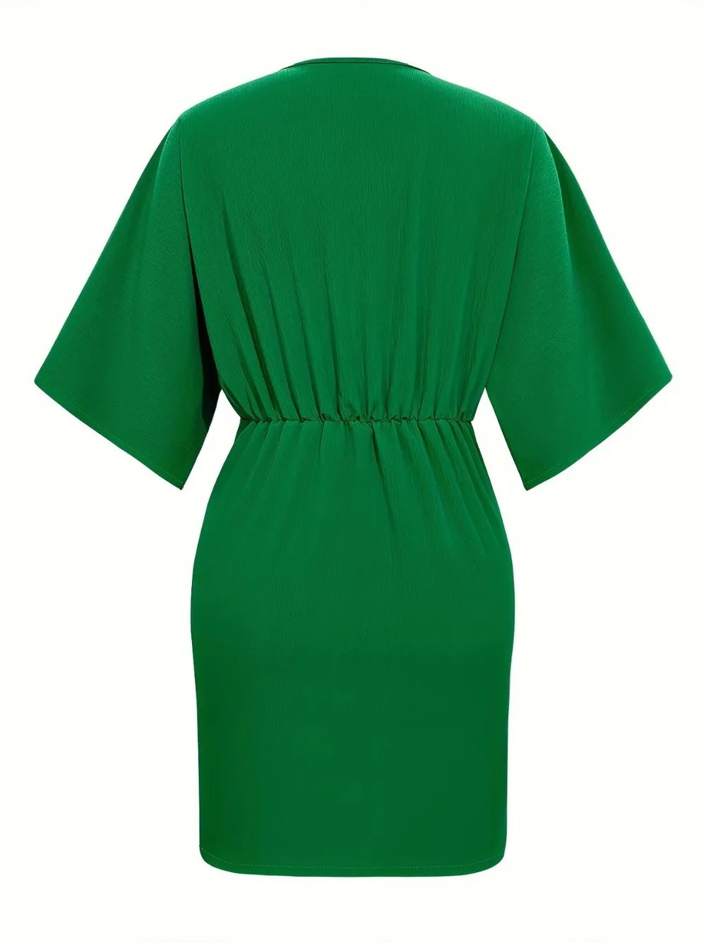 Ruched Surplice Half Sleeve Mini Dress, image 2