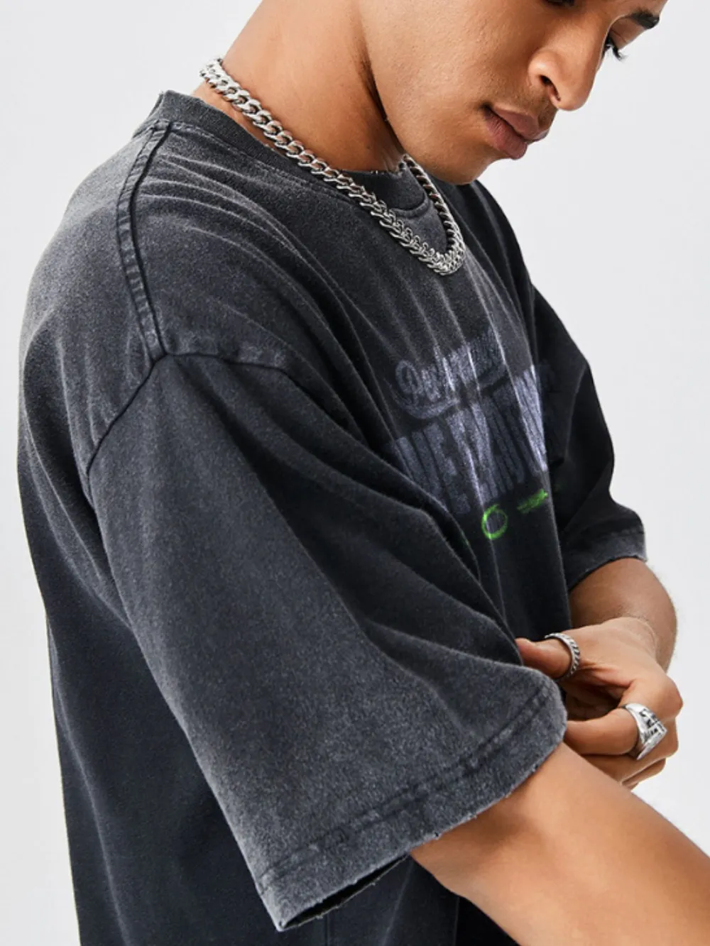 Men's Graphic Round Neck Short Sleeve T-Shirt, image 5
