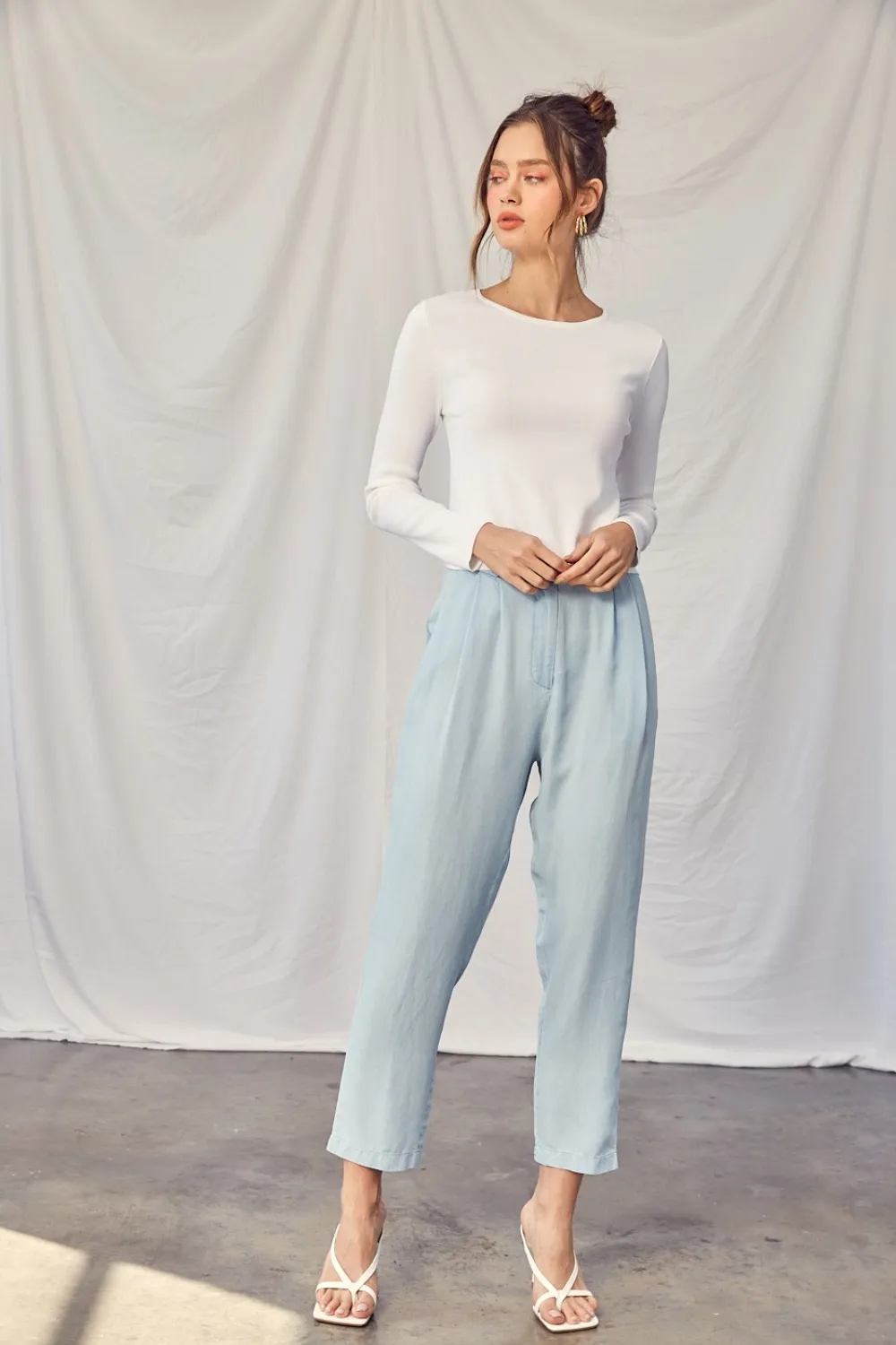 Twisted Backless Long Sleeve Knit Top, image 7