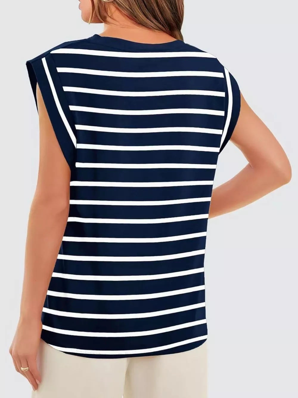 Striped Round Neck Tank, image 24