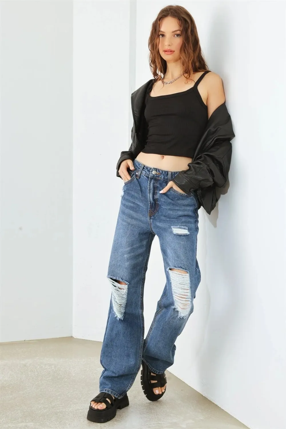HAMMER COLLECTION Distressed High Waist Jeans, image 3