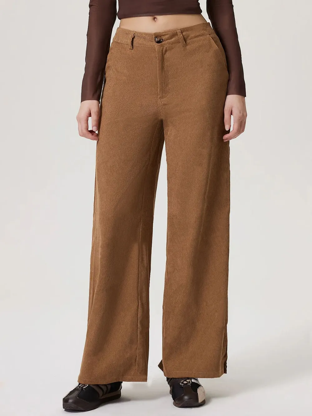 Wide Leg Pants with Pockets, image 4