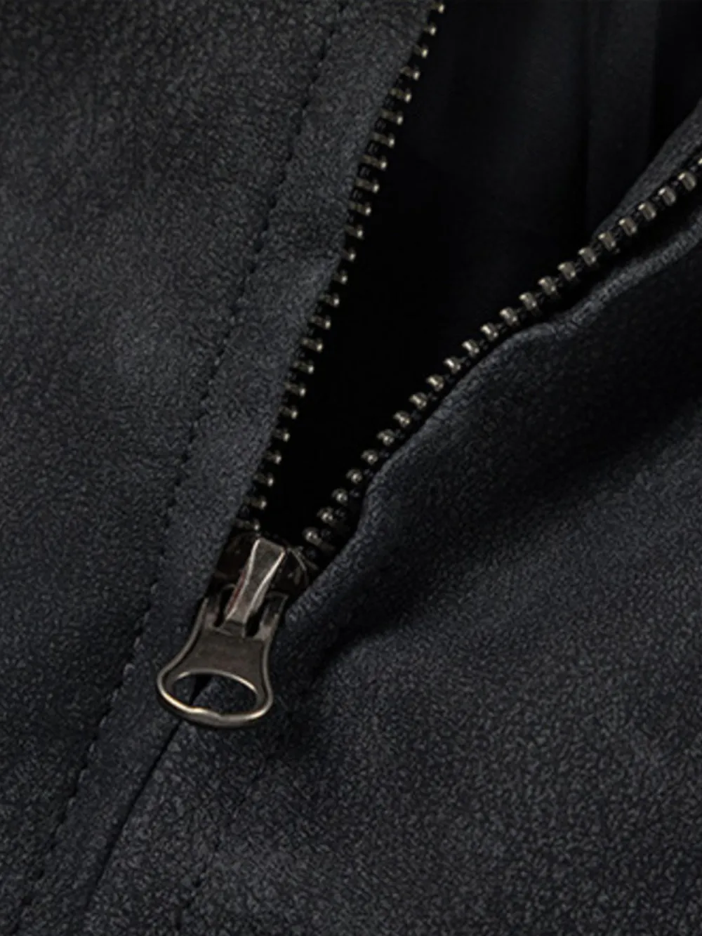 Men's Zip Up Letter Graphic Bomber Jacket, image 8