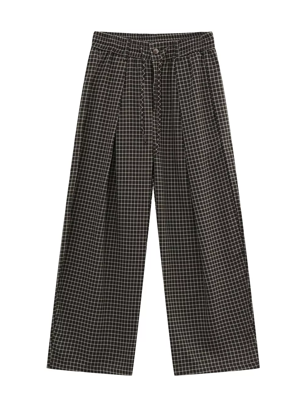 Men's Plaid Wide-Leg Pants, image 6