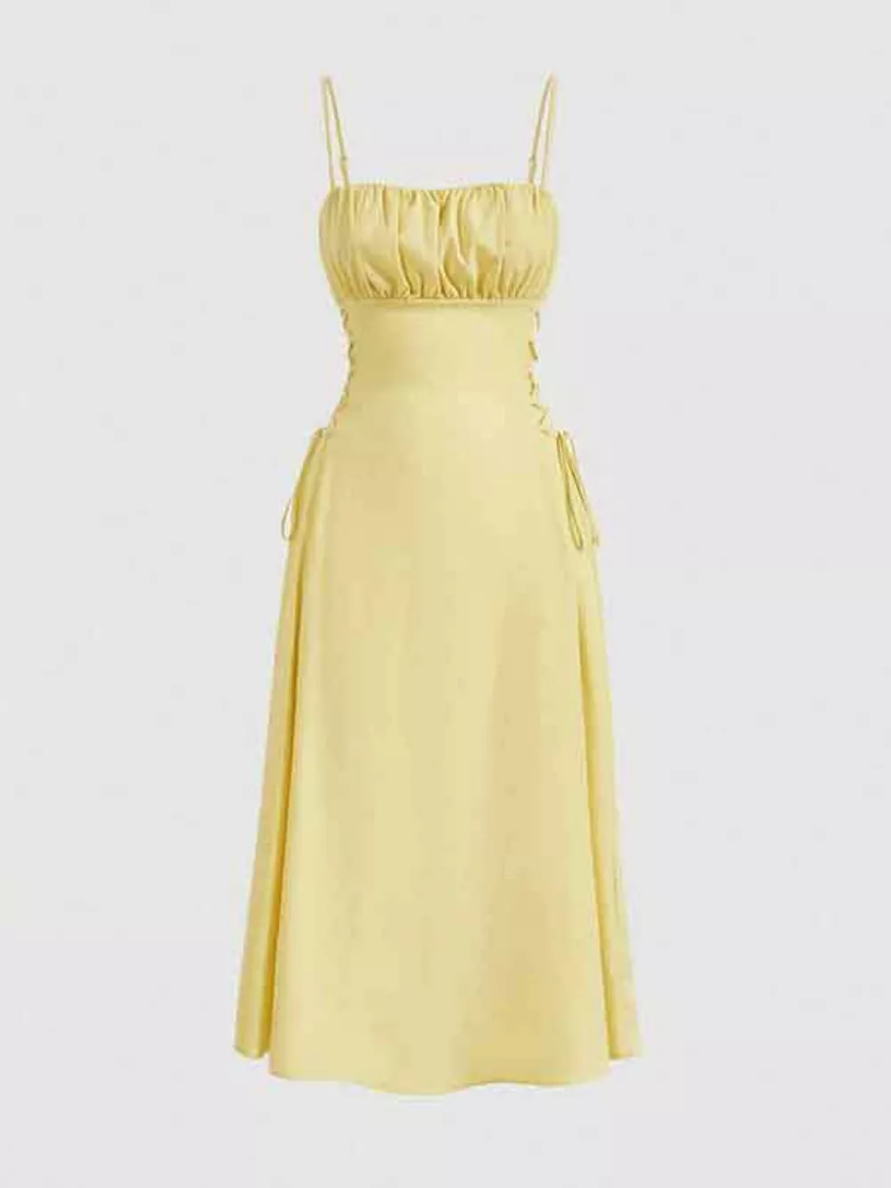 Lace-Up Side A-Line Cami Dress, image 7