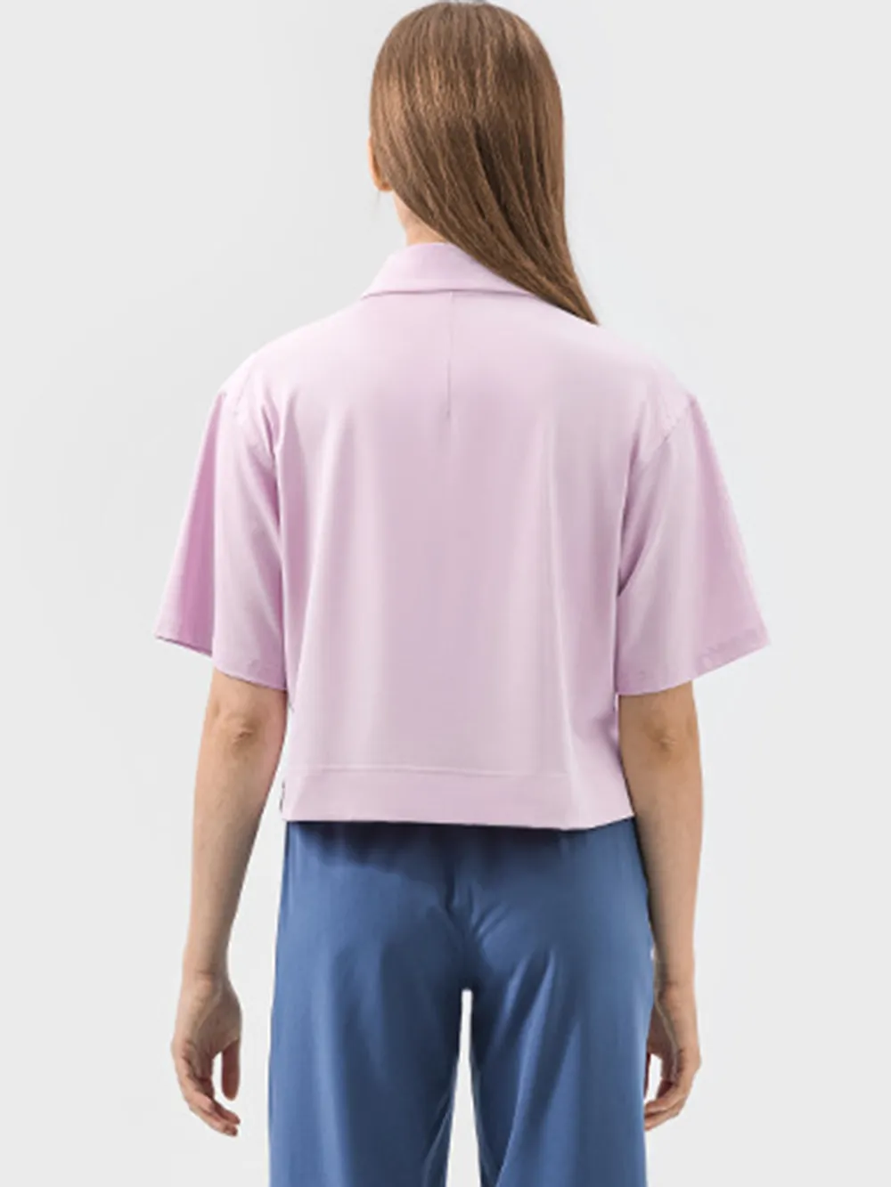 Half Button Short Sleeve Active T-Shirt, image 16