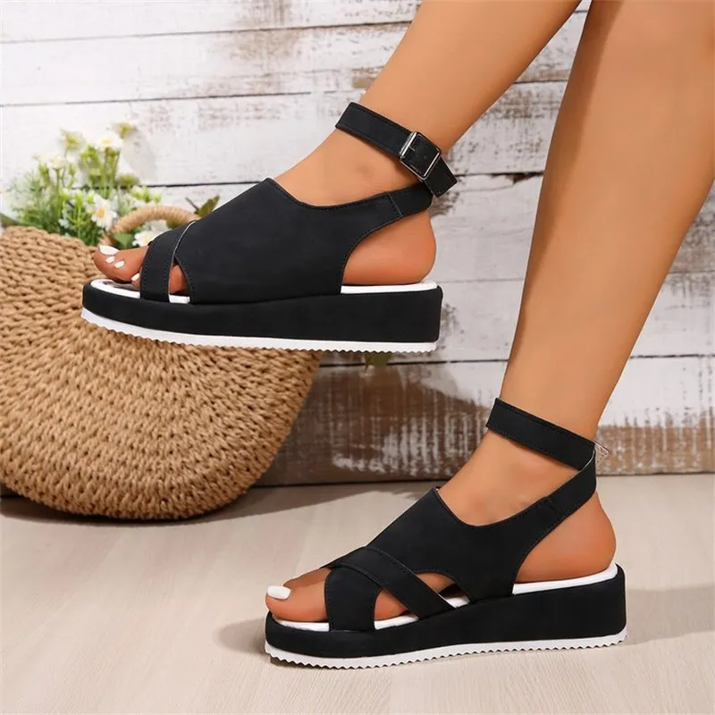 Cutout Platform Sandals, image 2