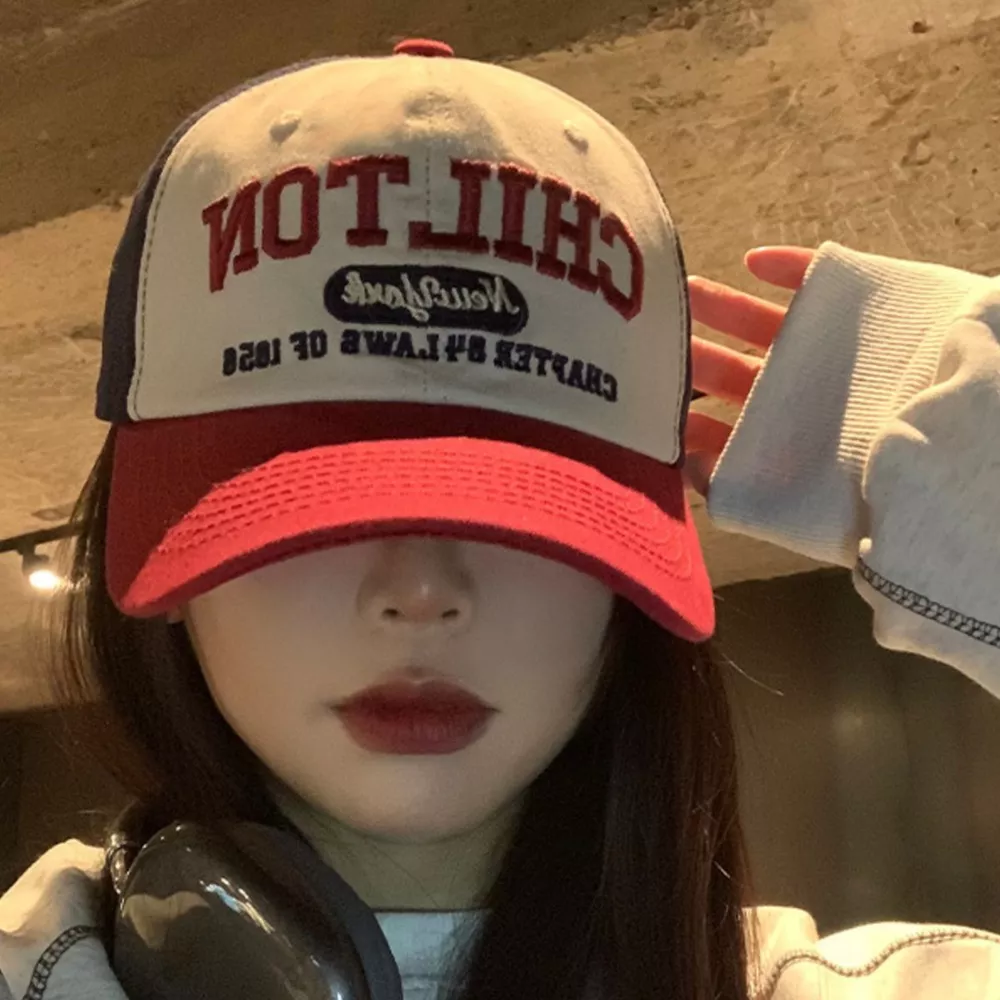 Embroidered Color Block Baseball Cap, image 3