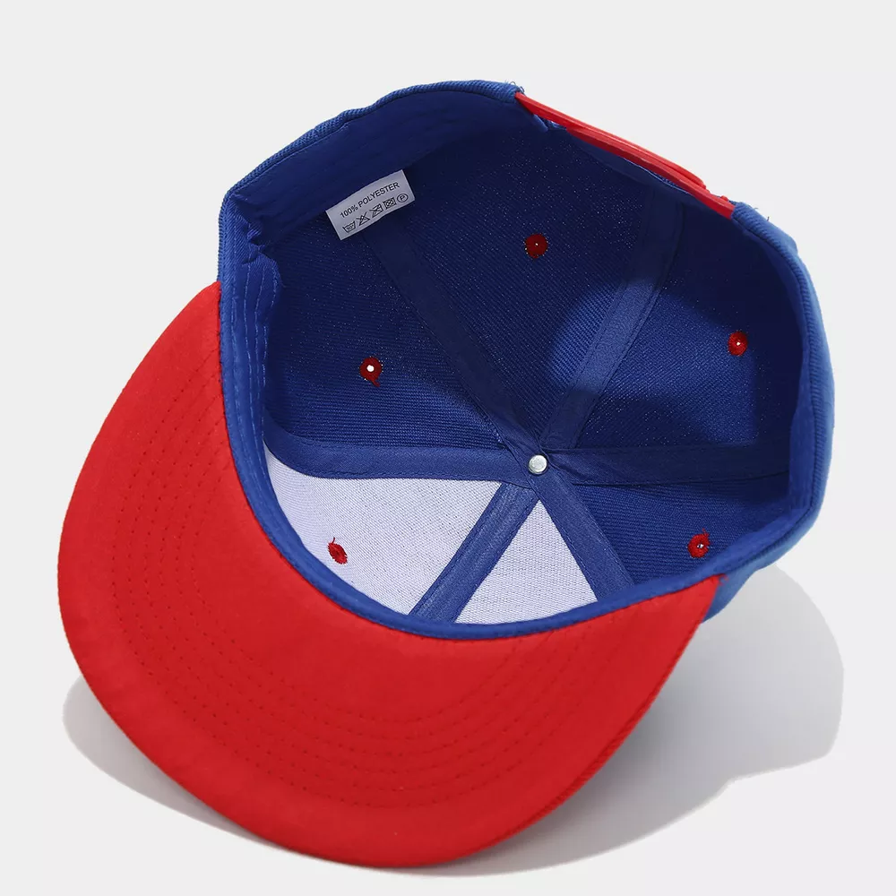 Color Block Flat Brim Baseball Cap, image 4