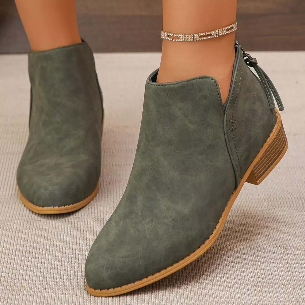 Point Toe Block Heels Boots, image 28