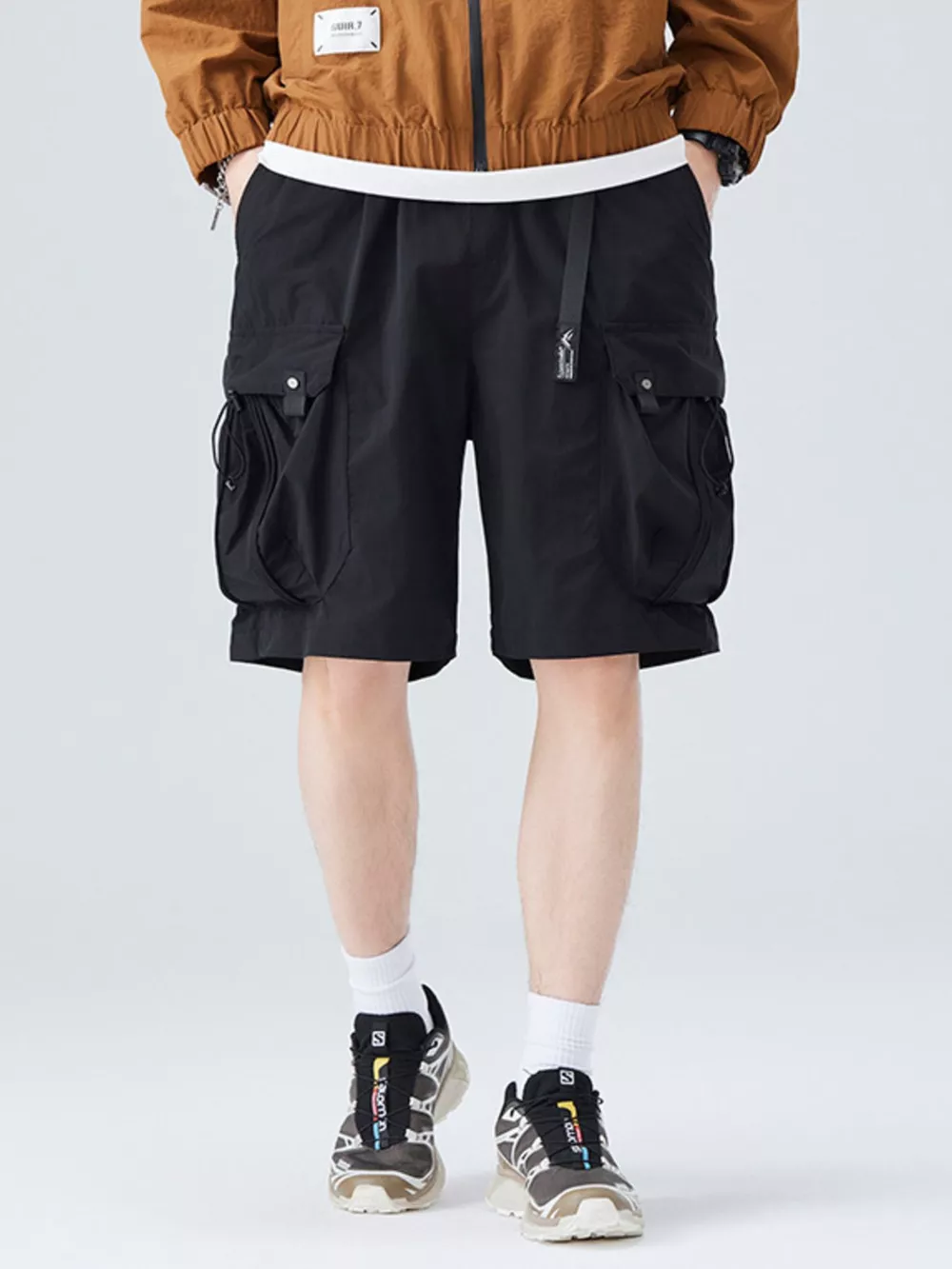 Men's Plus Size Loose Fit Cargo Shorts, image 6