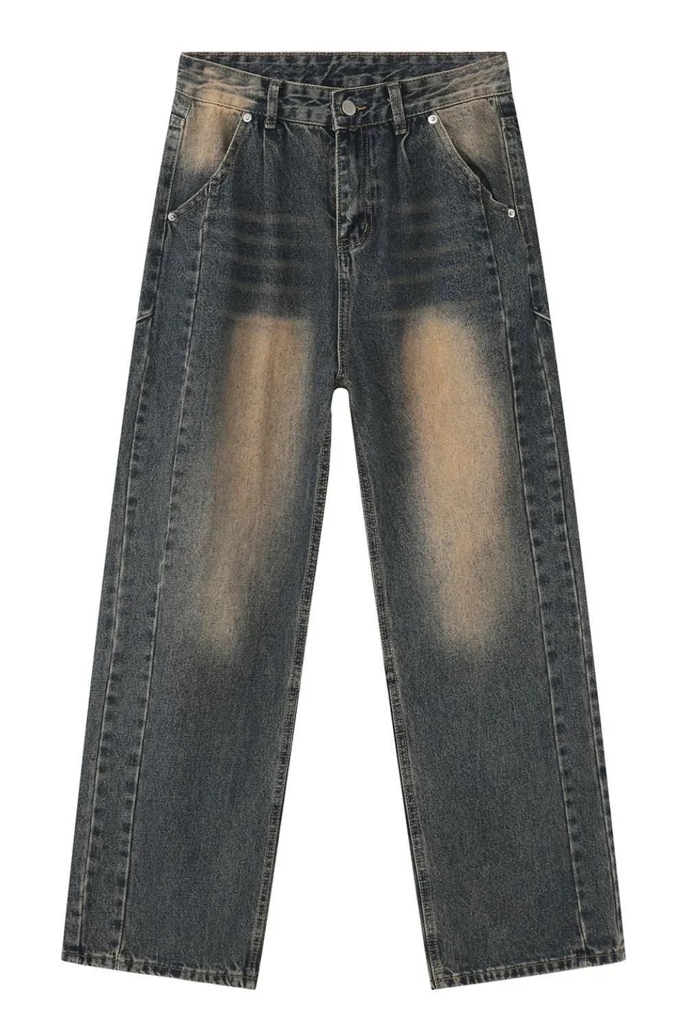 Wide Leg Men's Jeans with Pockets, image 6