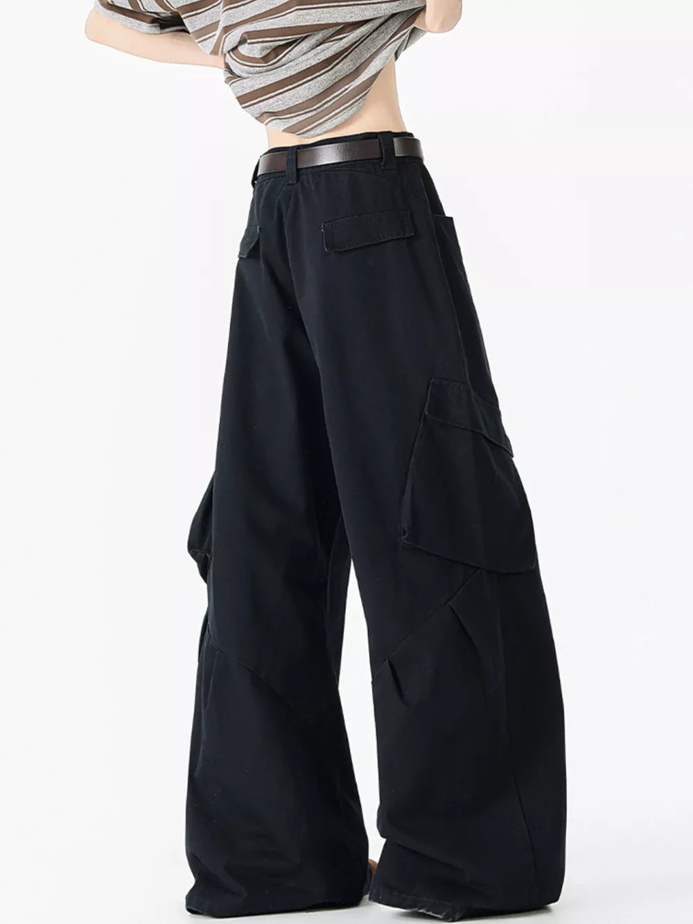 Men's Full Size Wide Leg Cargo Jeans Plus Size, image 6