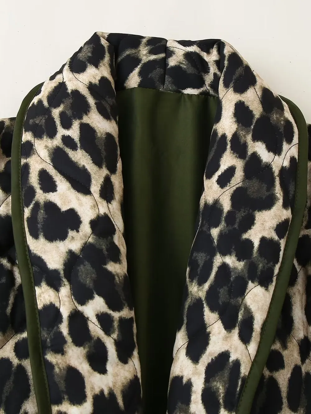 Leopard Open Front Long Sleeve Outerwear, image 11