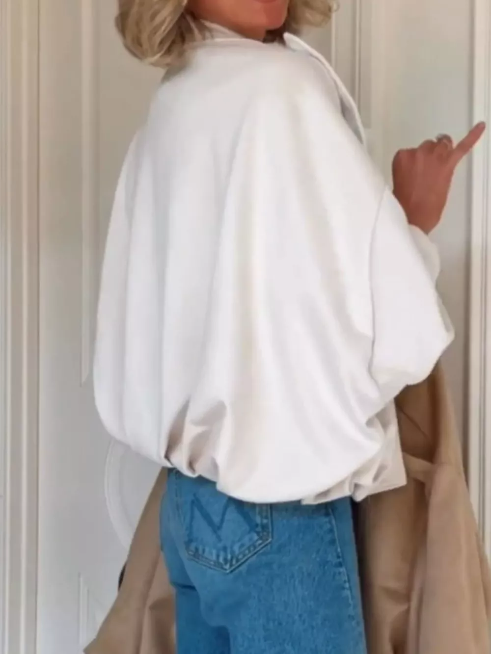 Zip Up Dropped Shoulder Suede Jacket, image 13