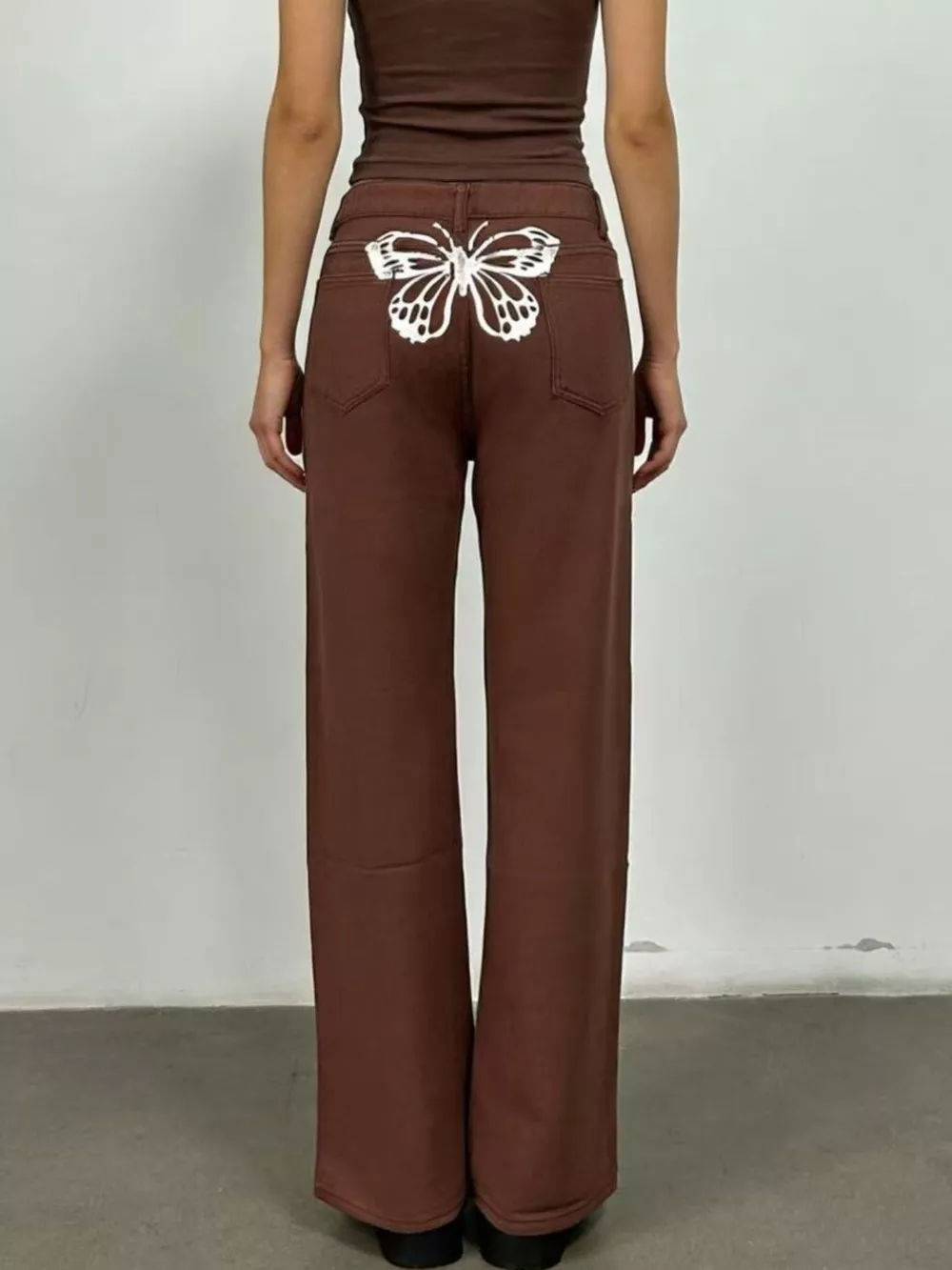 Butterfly Back Wide Leg Jeans, image 15