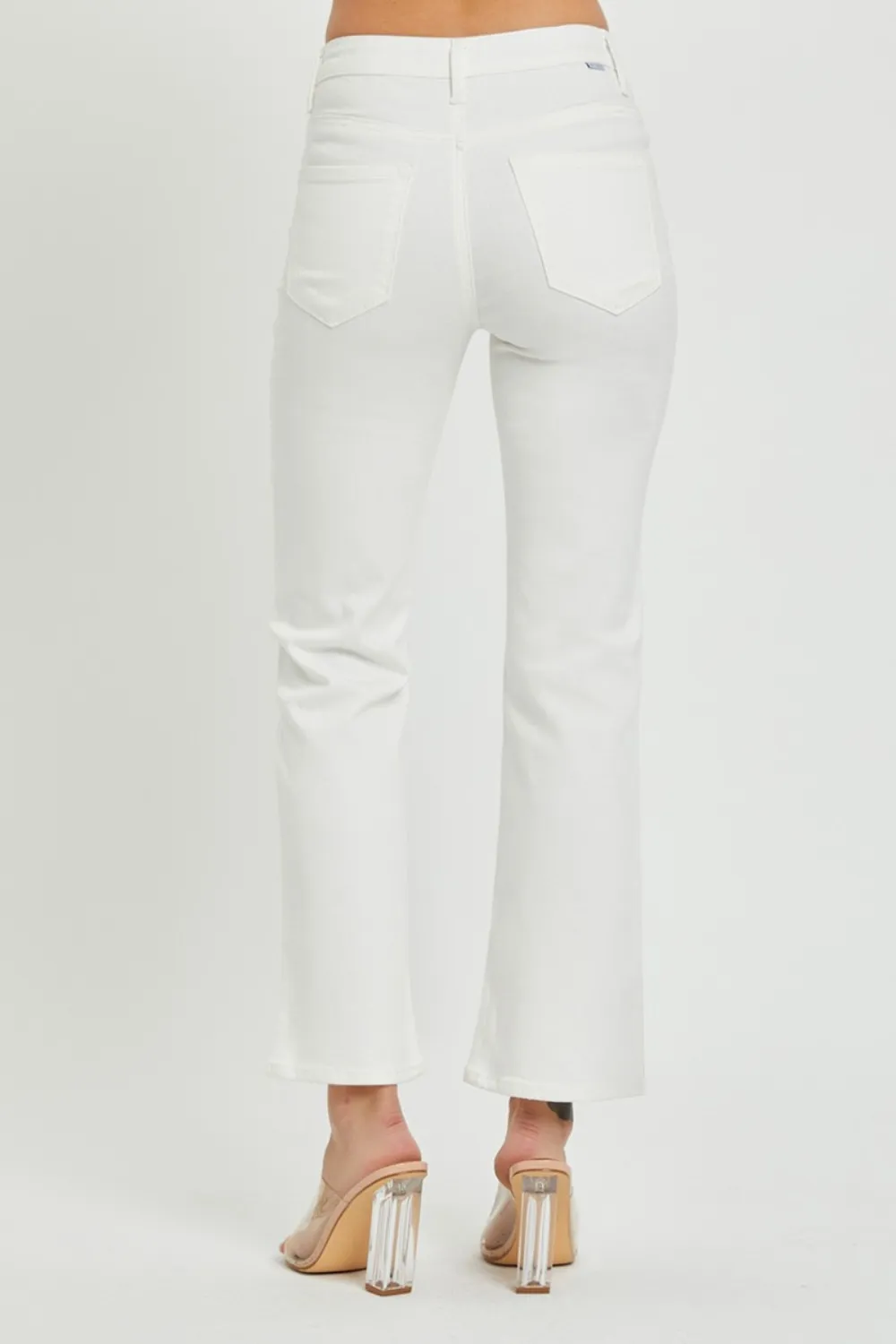 Full Size Mid Rise Jeans with Pockets, image 4