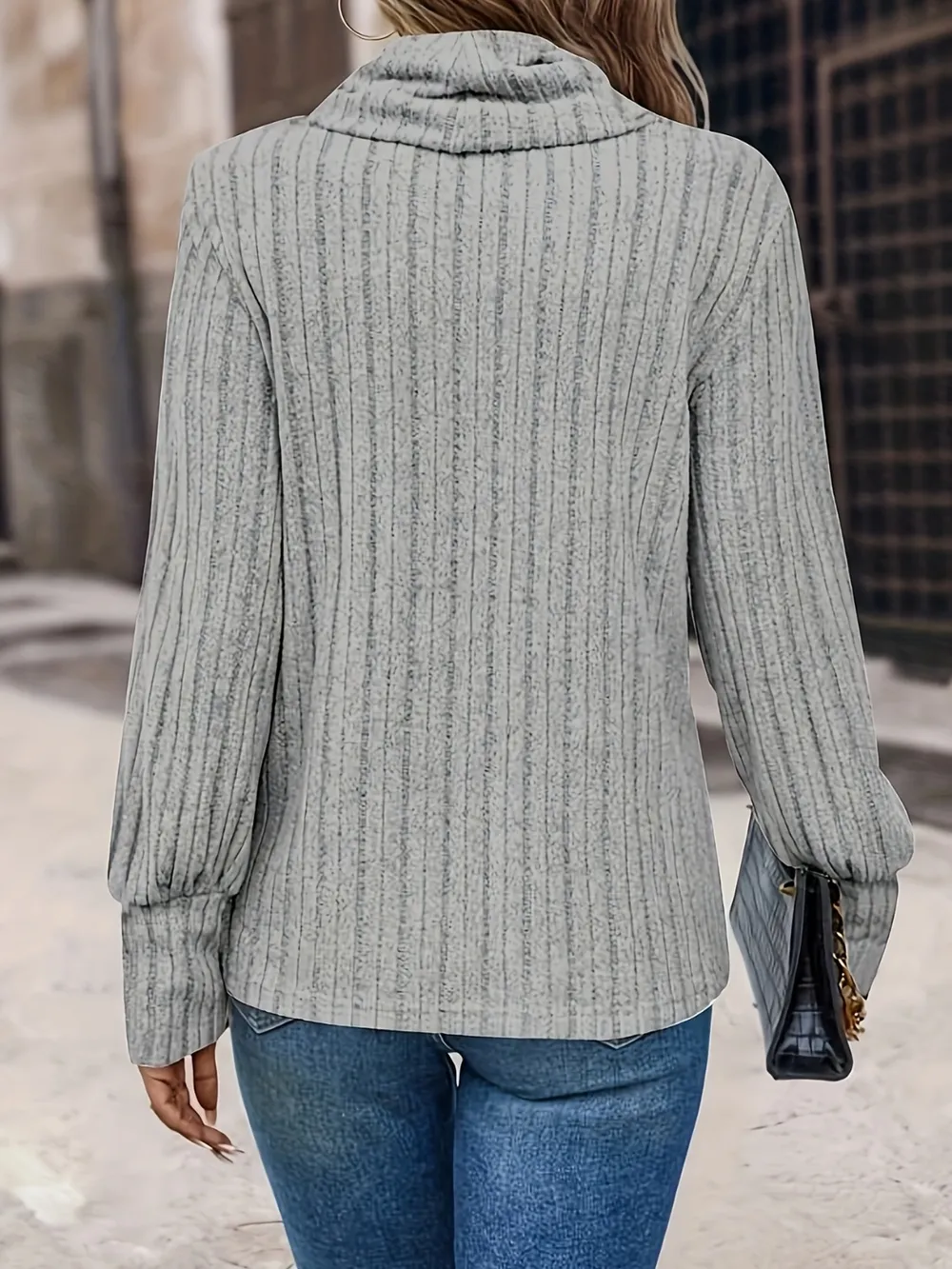 Turtleneck Long Sleeve T-Shirt, image 5