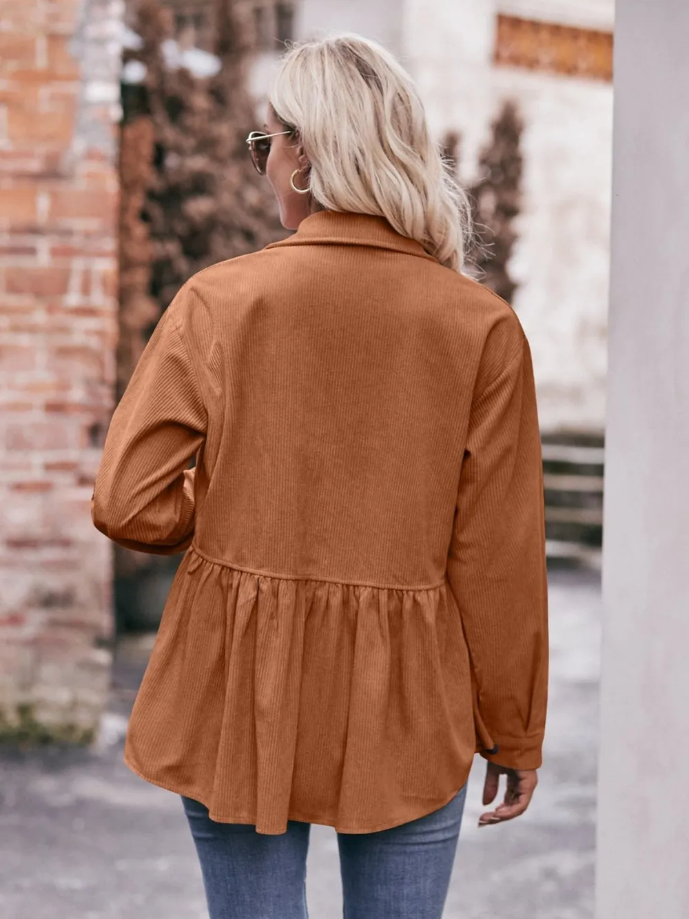 Collared Neck Long Sleeve Shirt, image 10