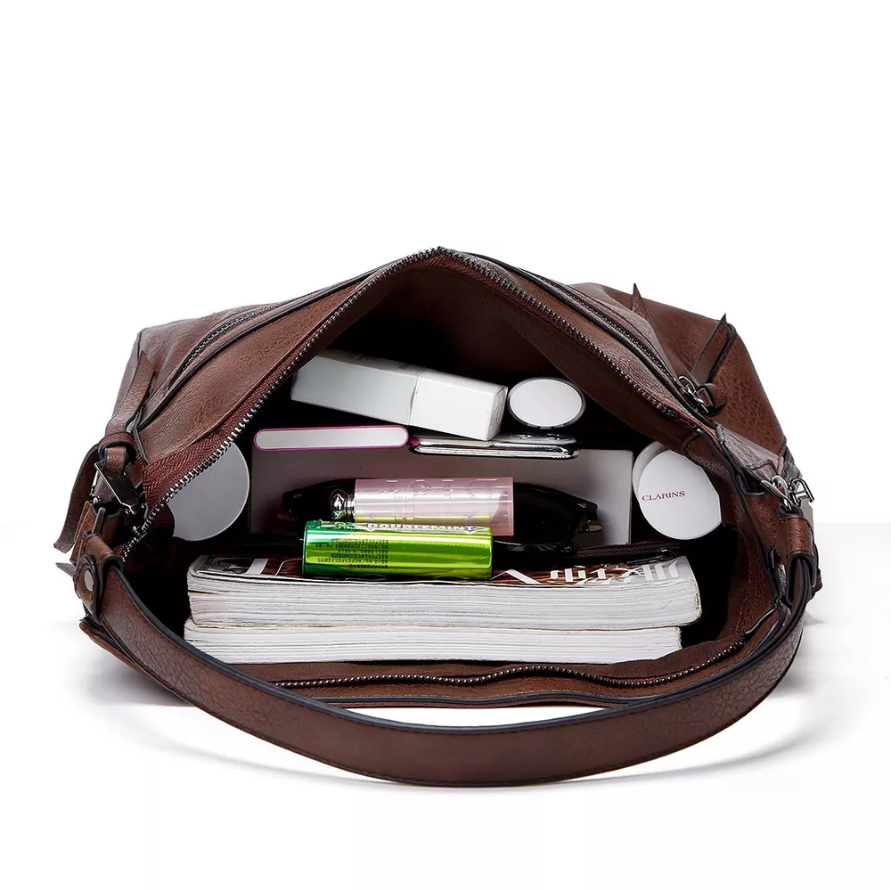 PU Leather Hobo Handbag, image 5