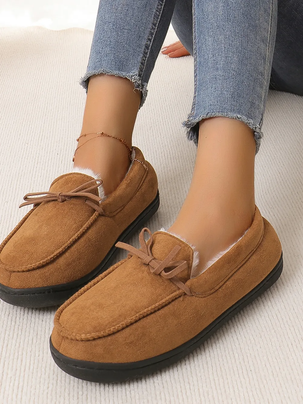 Bow Round Toe Flat Slip-Ons, image 13