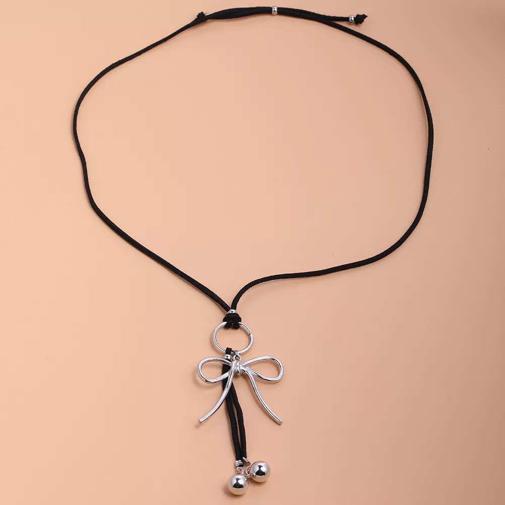 Elegant Bow Pendant Necklace, image 6
