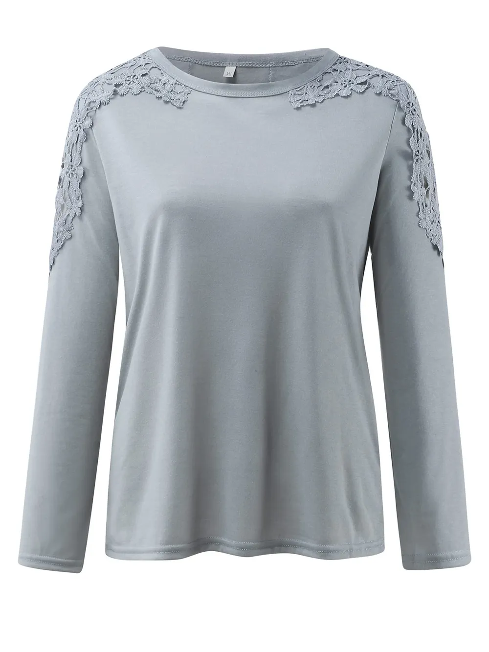 Full Size Cutout Round Neck Long Sleeve T-Shirt, image 21